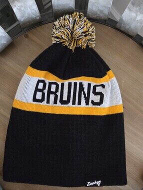 Zephyr Bosto Bruins Black & Yellow Pom Beanie